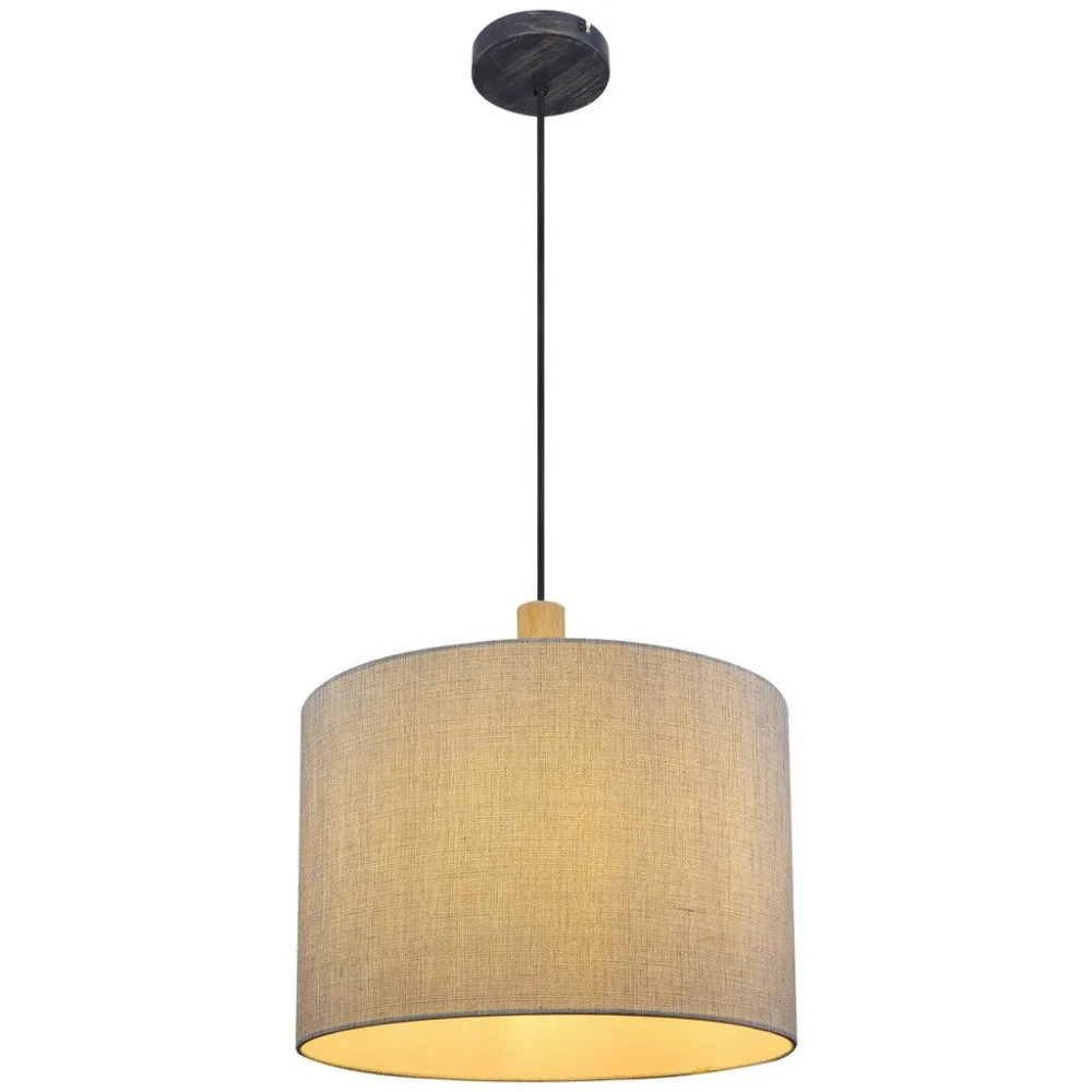 mutoni - Hängeleuchte Roger Metall  matt 1xE27, One Size, Schwarz