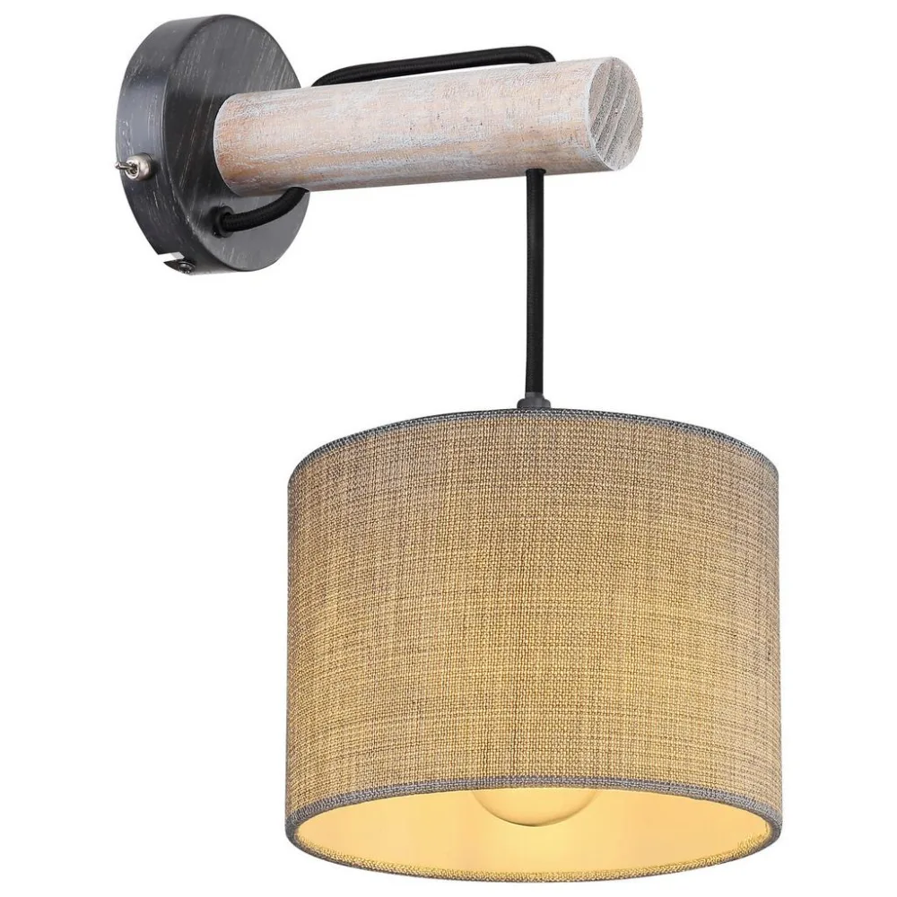 mutoni - Wandleuchte Roger Metall  matt 1xE27, One Size, Multicolor