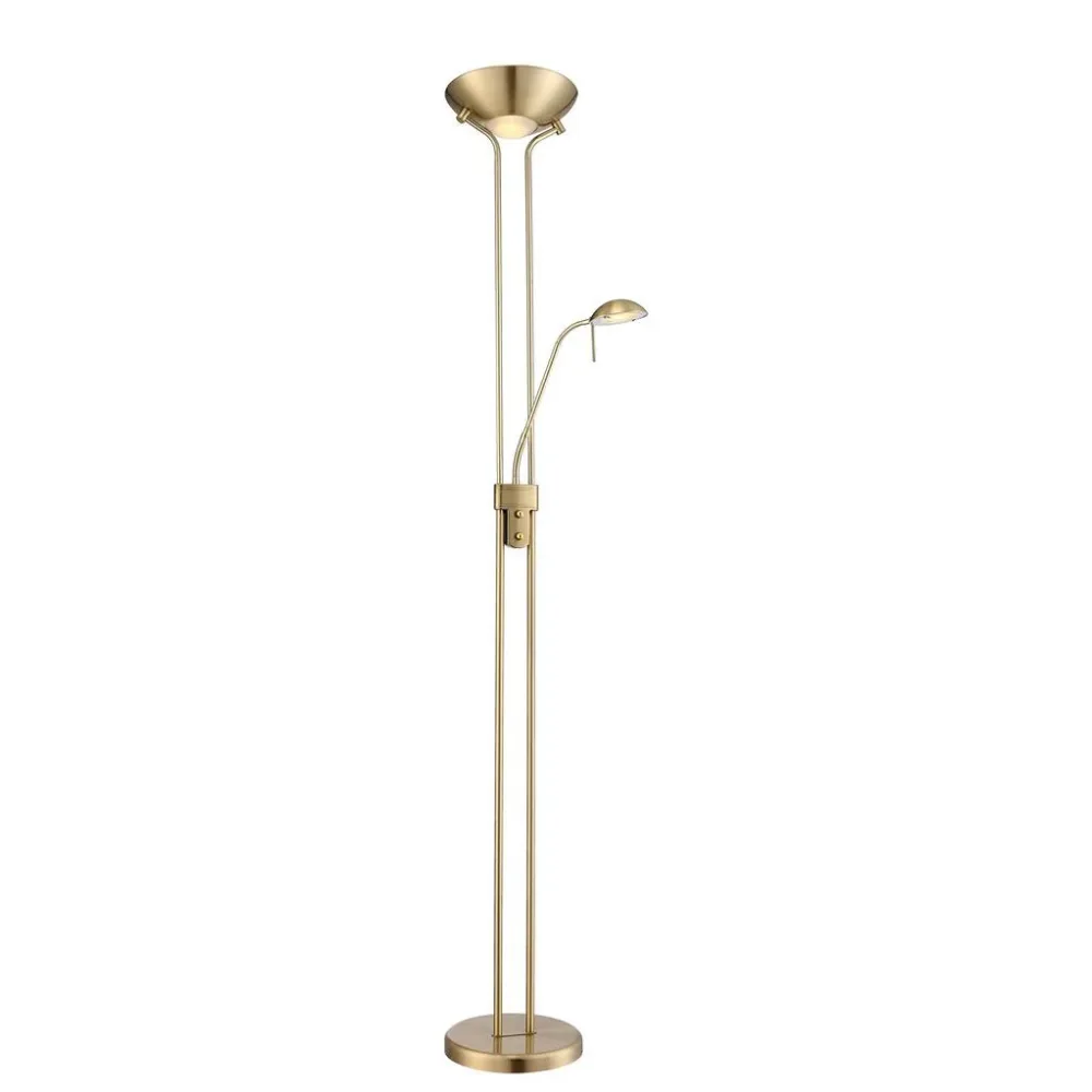 Led-stehleuchte Leonas D: 25,5 Cm Messing Matt  