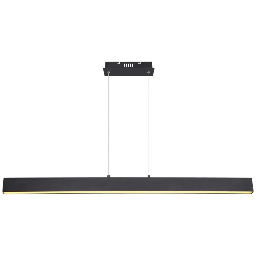 Led-hängeleuchte Verena L: 121 Cm Schwarz Matt 121/8/120 cm  