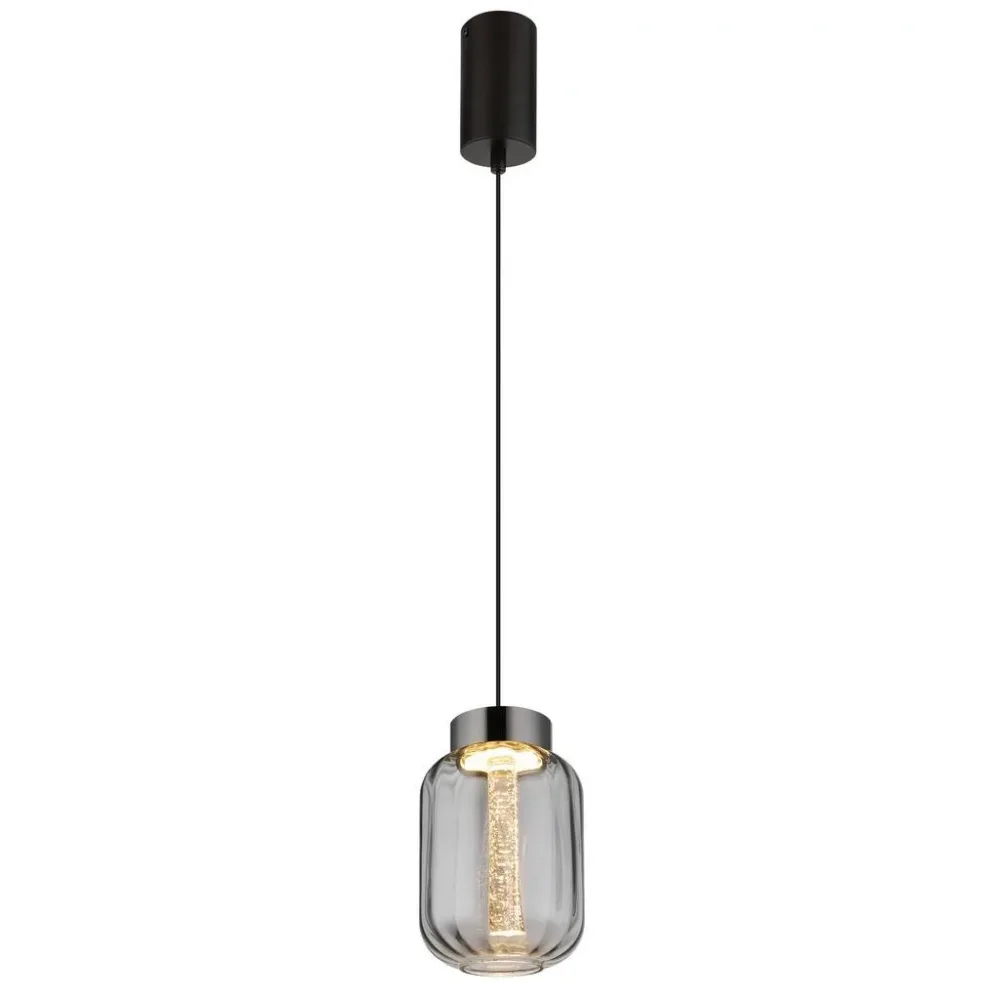 Led-hängeleuchte Fluoro Klar/chromfarben Max.8 Watt 15/150 cm  