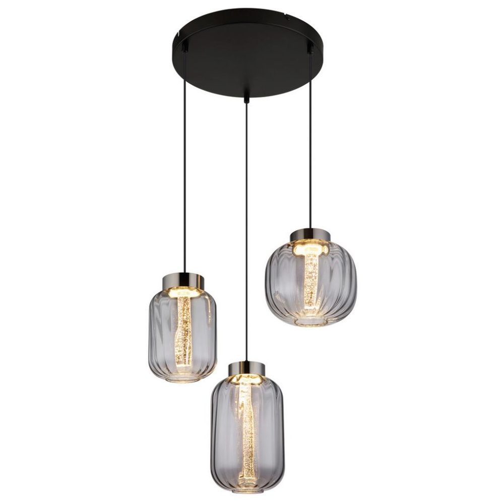 Led-hängeleuchte Fluoro Klar/chromfarben Max. 23 Watt 50/150 cm  