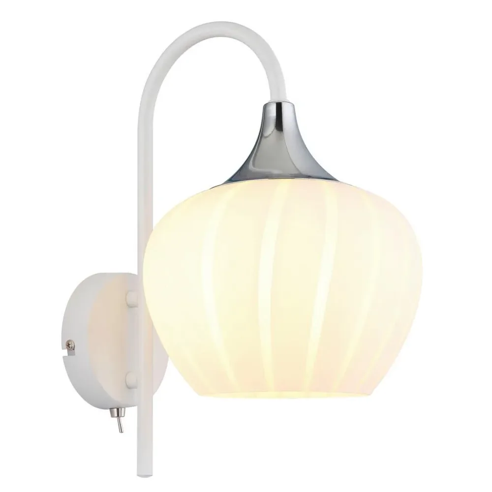 Wandleuchte Maxy Weiss/chromfarben Max. 40 Watt  