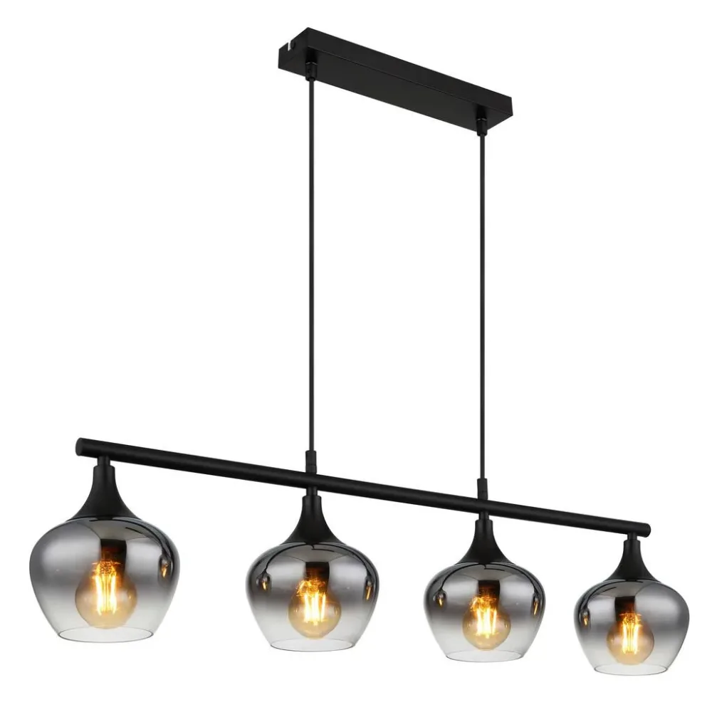 Hängeleuchte Maxy Schwarz Max. 40 Watt 90/15/120 cm  