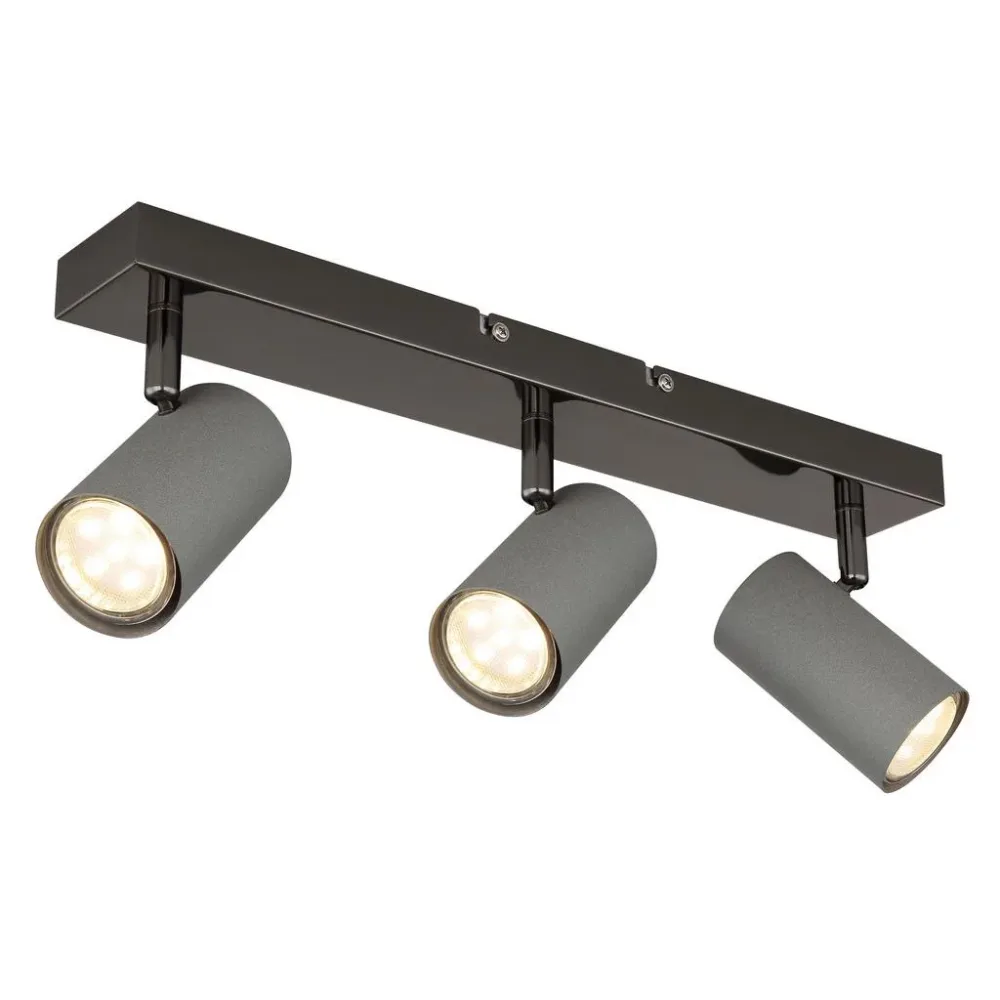 Strahler Robby Grau/schwarzchrom Max. 35 Watt  41/10/12 cm 