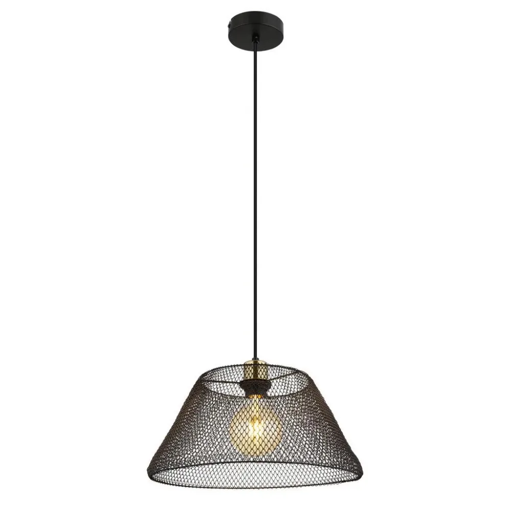 Hängeleuchte Baku Schwarz Max. 40 Watt 36/120 cm  