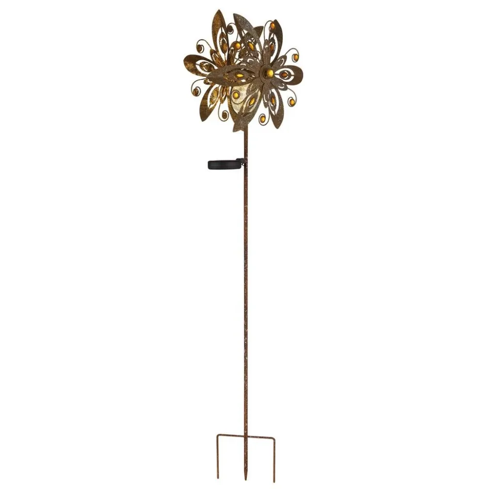 Solarlampe SOLAR ANNE 17.5cm x 124cm 0.024W rotbraun