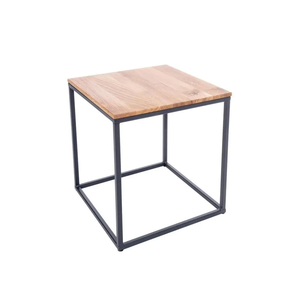 Beistelltisch B154405 Justus Holz, Metall 40/40/41 cm 