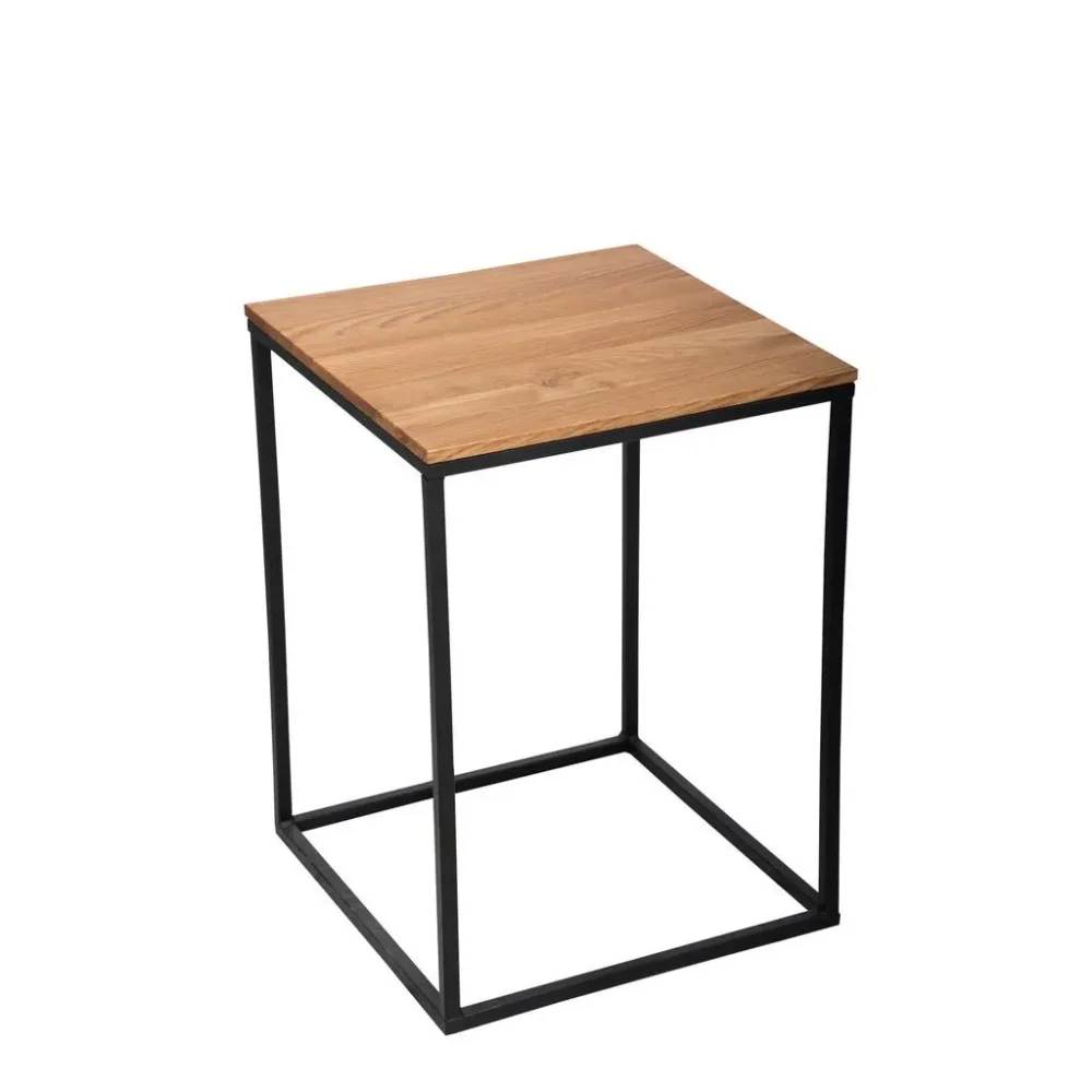 Beistelltisch B154403 Justus Holz, Metall 40/40/54 cm 