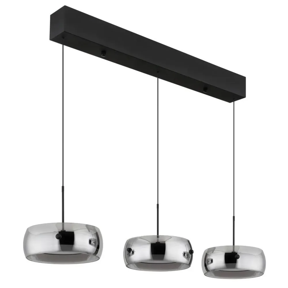 Hängelampe LIVION 85x120cm 30W schwarz