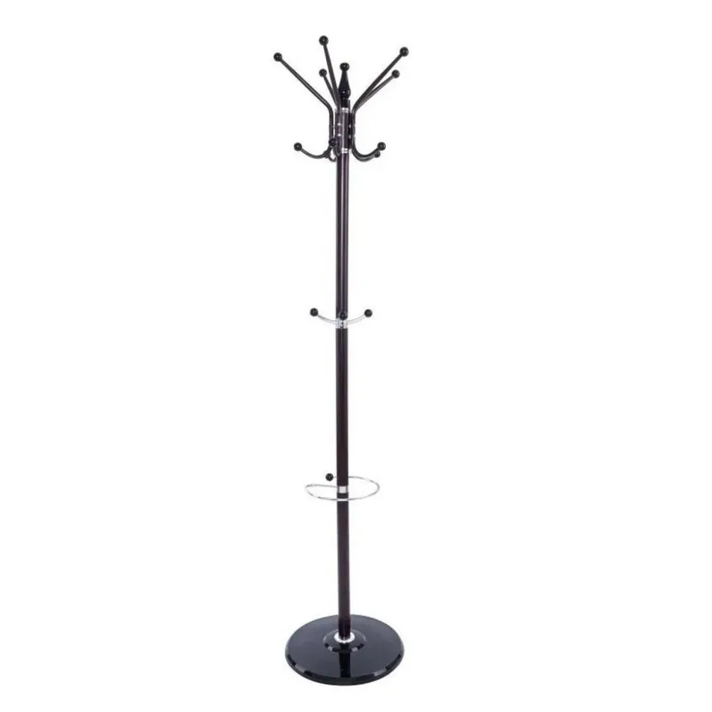 Garderobenständer B992284-7 Alex Chromfarben, Dunkelbraun 37/182 cm 