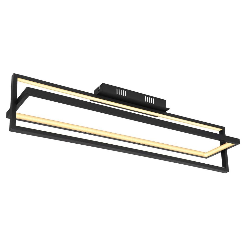 Led-deckenleuchte Flips Opal/schwarz Max. 23 Watt  