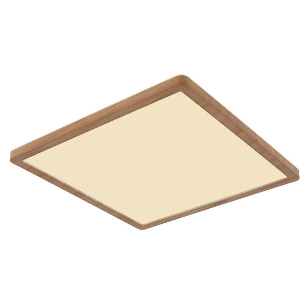 LED-Deckenleuchte Sapana, Länge 29,5 cm Holzoptik
