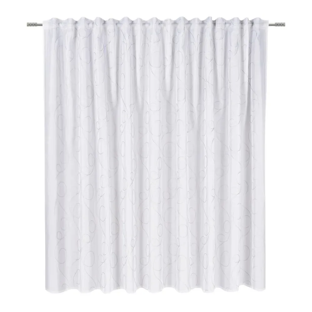Tagesvorhang Marion Store In Anthrazit/weiss Ca. 175x300cm transparent 300/175 cm 