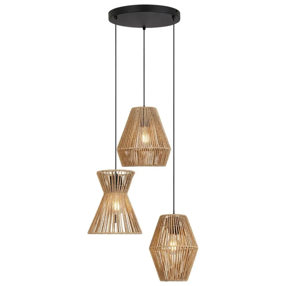 Hängeleuchte Naturm In Naturfarben Max. 25 Watt 44/120 cm  