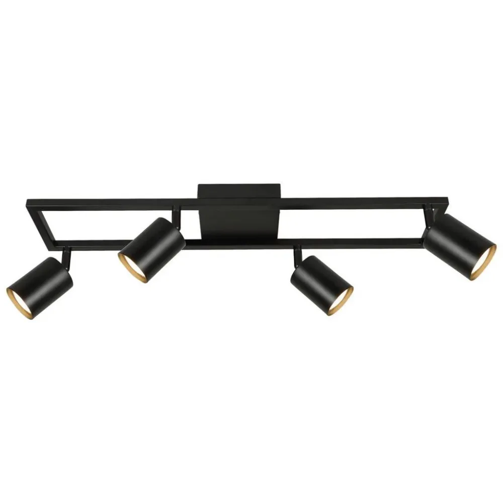 Deckenleuchte Rit Schwarz Max. 25 Watt  60/12/15.5 cm 