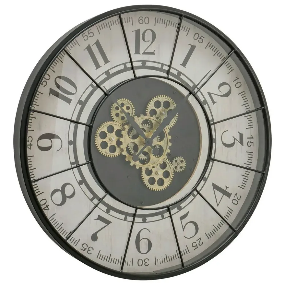 Wanduhr Metropol Ii In Grau/weiss Ø Ca. 57cm Grau, Weiss 