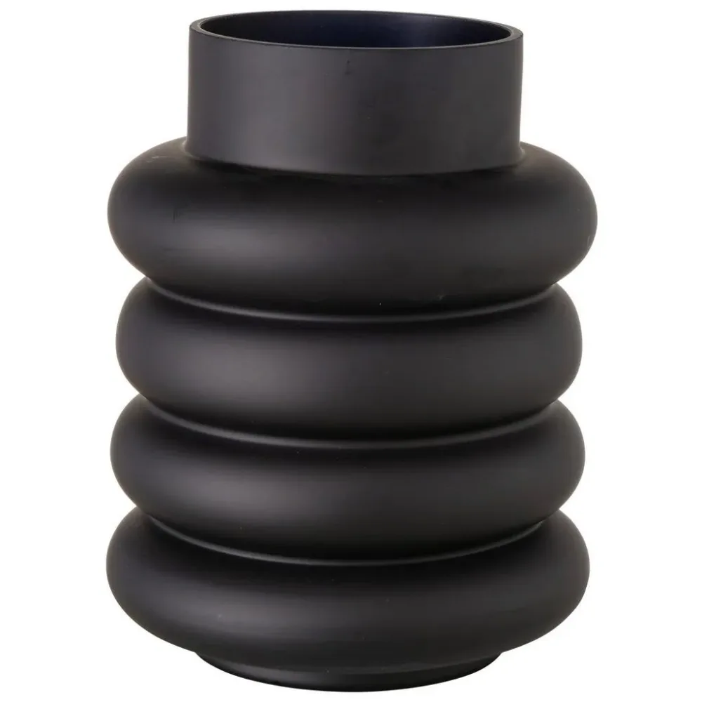 Vase Ribbo Ii In Schwarz 25 cm 