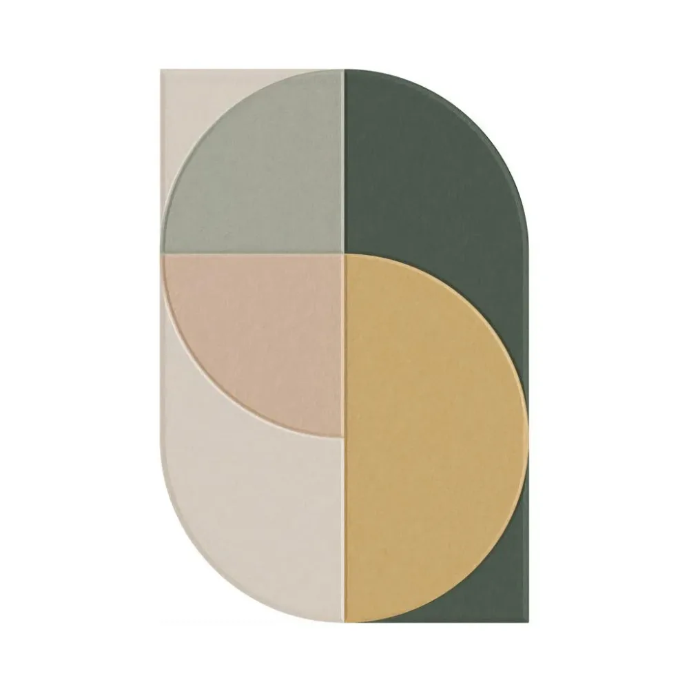 Akustikpaneel Milla Rosa/beige/grün 