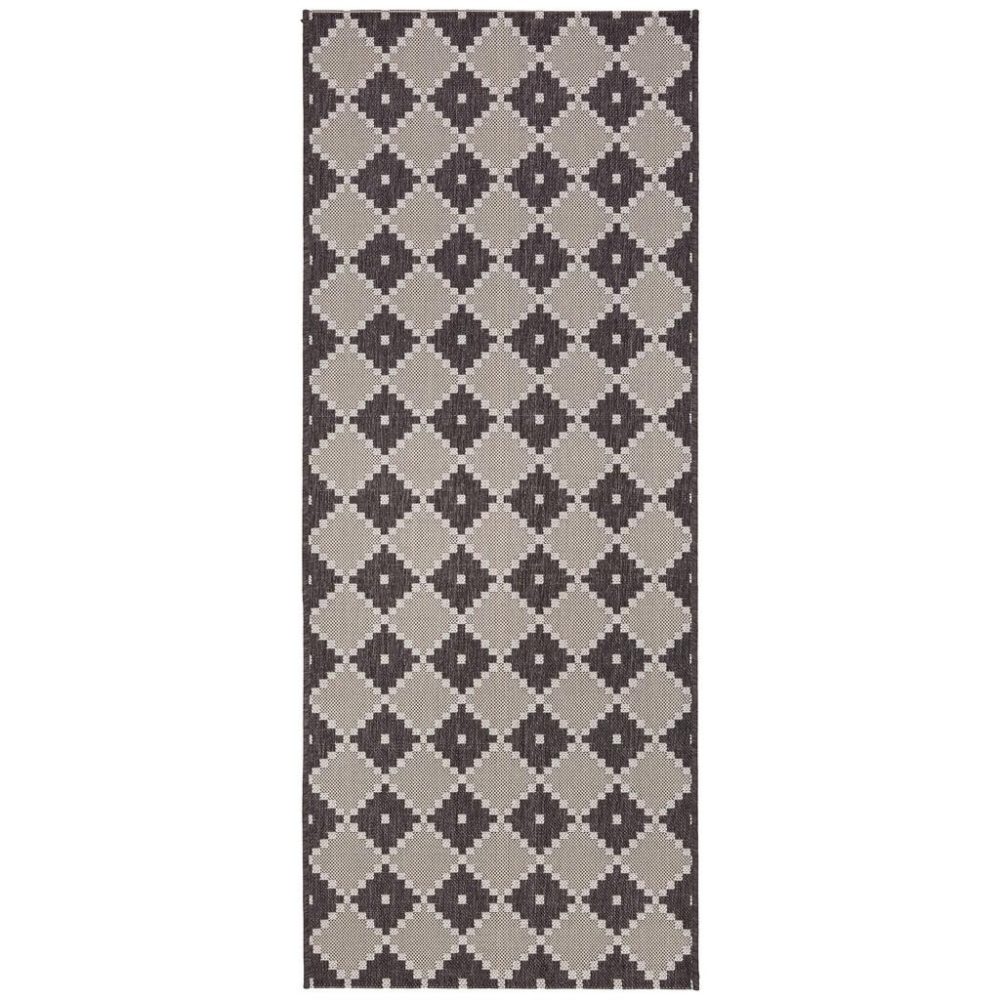 Flachwebeteppich Phoenix 2 In Anthrazit/grau Ca. 80x200cm 80/200 cm 