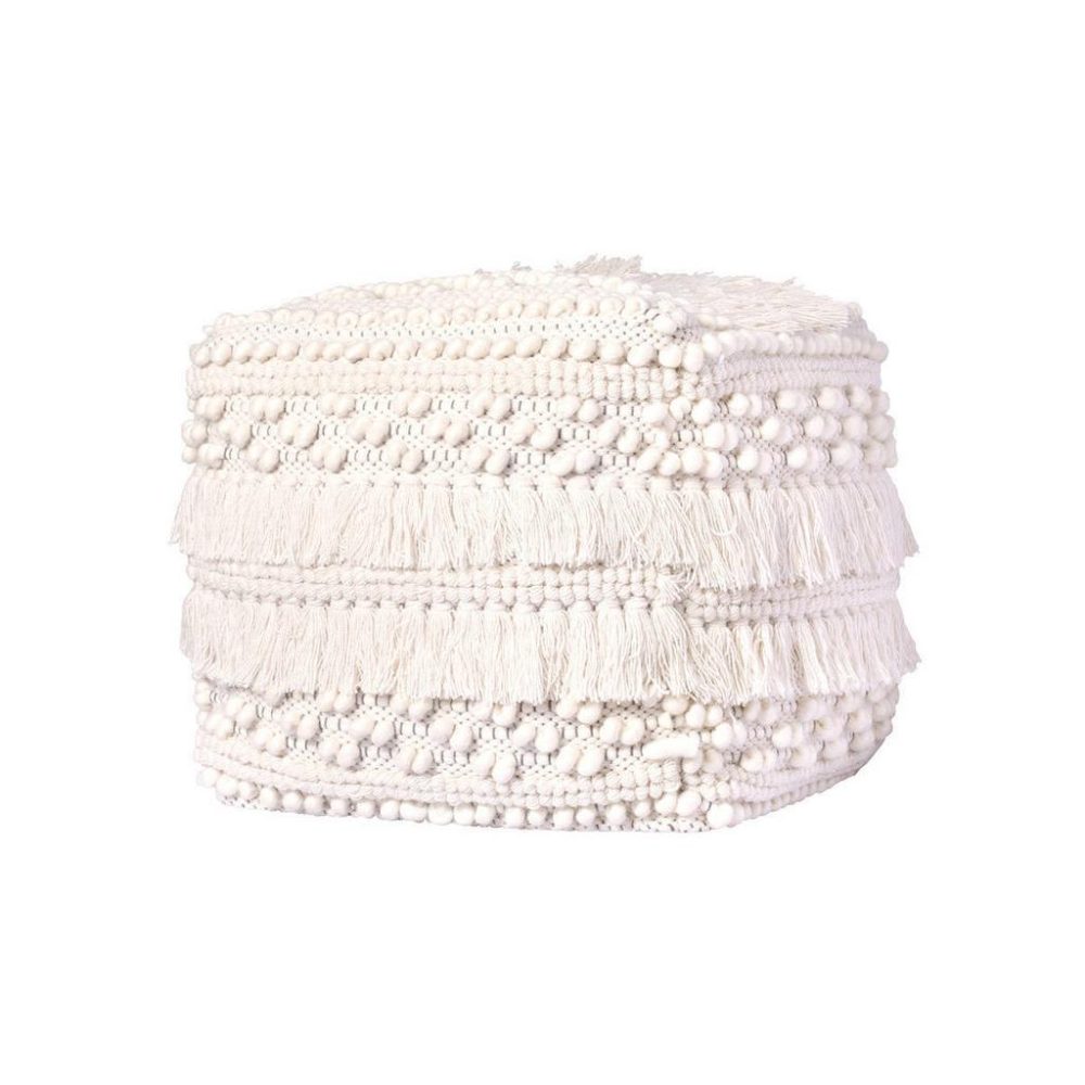 Pouf Pouf Bohist 325 Natural Creme Textil 