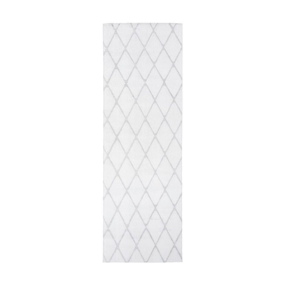 Teppich Vivica 225 Weiss / Graublau 80/250 cm 