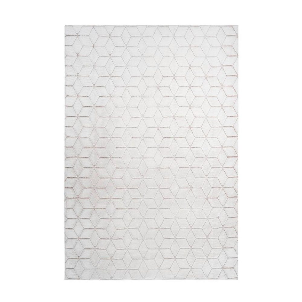 Teppich Vivica 125 Weiss / Rosé 80/150 cm 