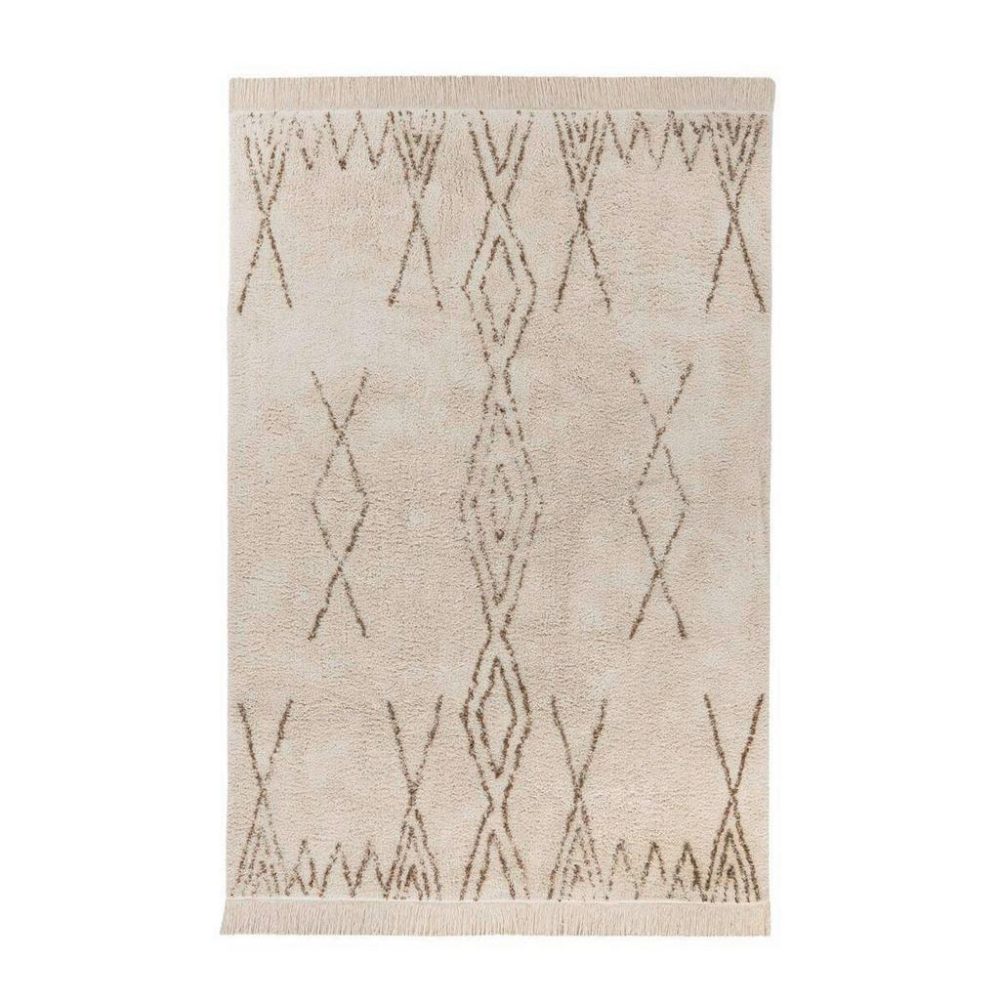 Flachwebeteppich Alena 125 Creme/braun 120x170 120/170 cm 