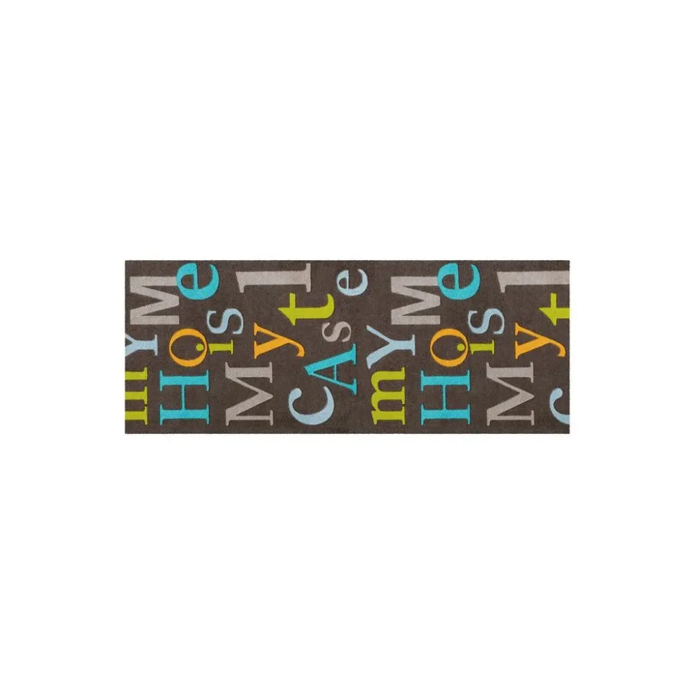 Flachwebeteppich Living Mat 16 Multi/br 64x168 64/168 cm 