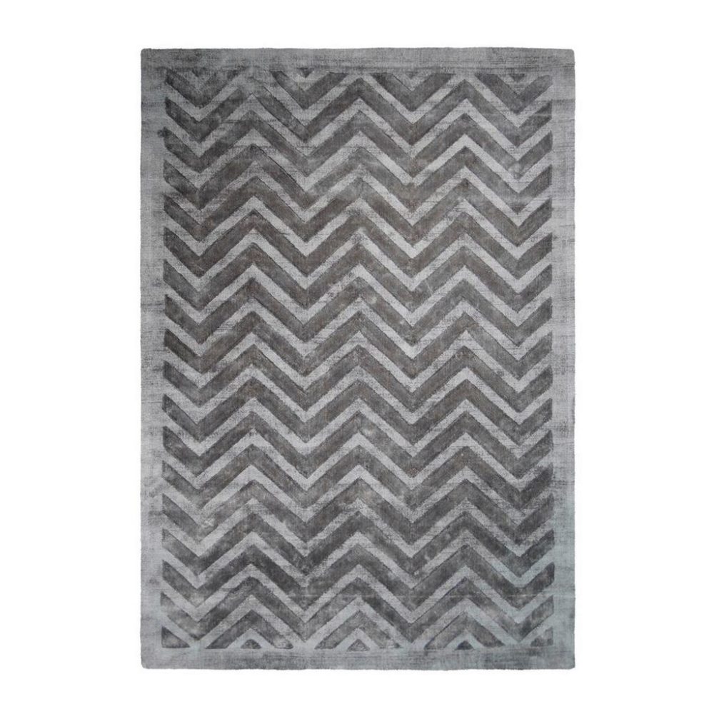 Flachwebeteppich Luxury 410 Grau/anthr 80x150 80/150 cm 