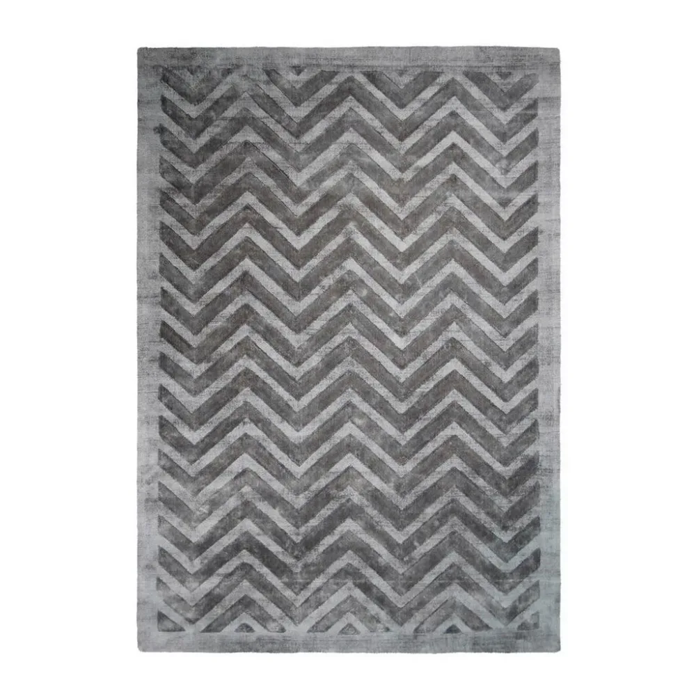 Flachwebeteppich Luxury 410 Grau/anthr 160x230 160/230 cm 
