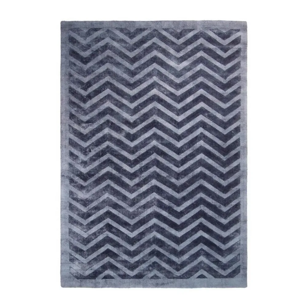 Webteppich Luxury 410 Marineblau 120x170 120/170 cm 