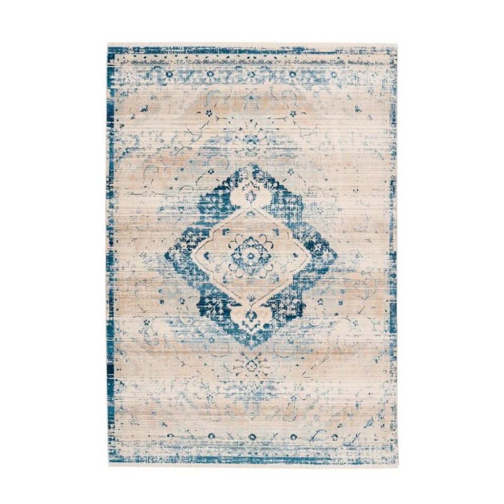 Webteppich Baroque 525 Creme/blau 120x170 120/170 cm 