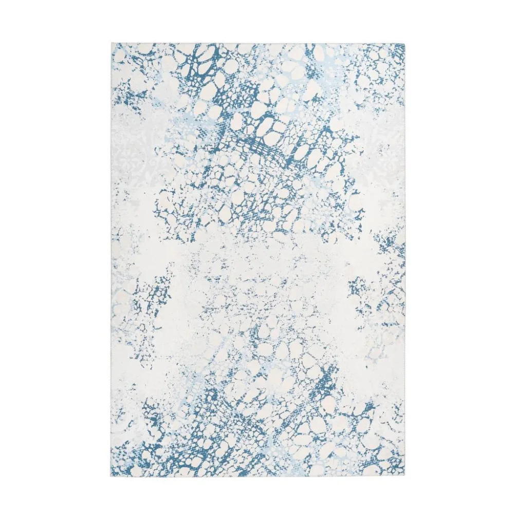 Flachwebeteppich Galaxy 725 Creme / Blau 80/150 cm 