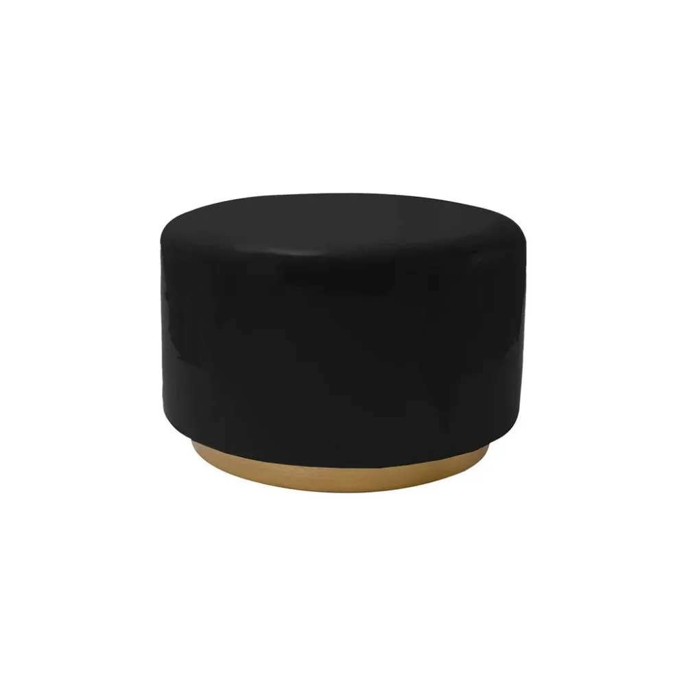 Hocker Artisse 250 Schwarz, Goldfarben Metall 
