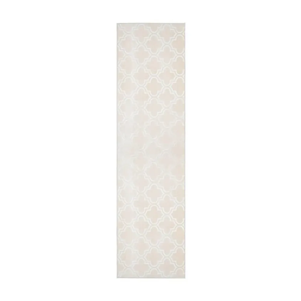 Flachwebeteppich Monroe 100 Creme 80/150 cm 