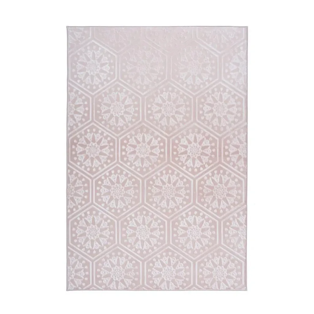 Flachwebeteppich Monroe 225 Rosa 80/150 cm 