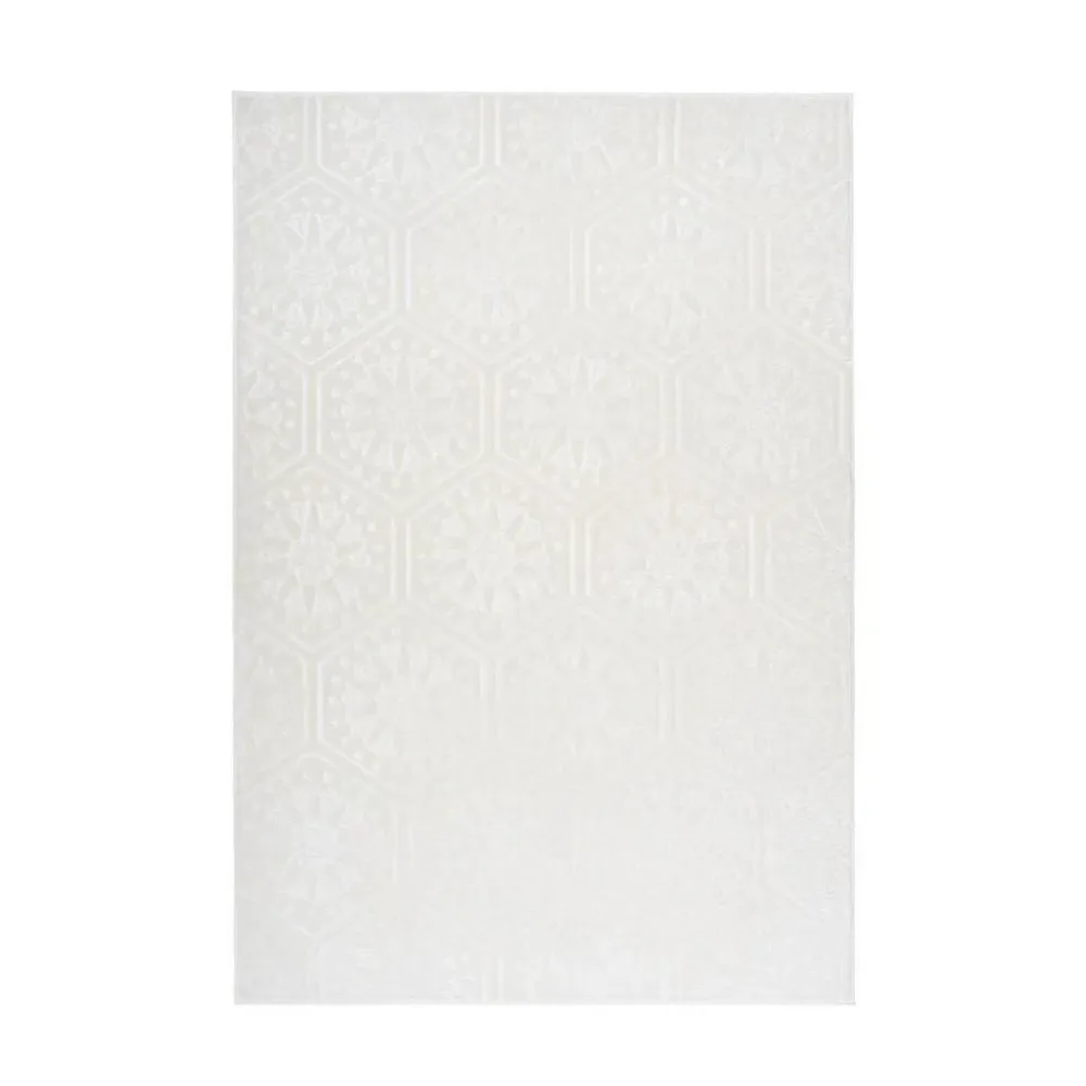 Flachwebeteppich Monroe 225 Weiss 160/230 cm 