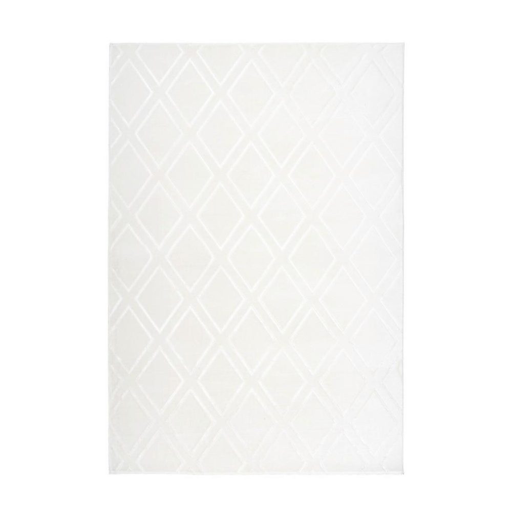 Flachwebeteppich Monroe 300 Weiss 80/150 cm 