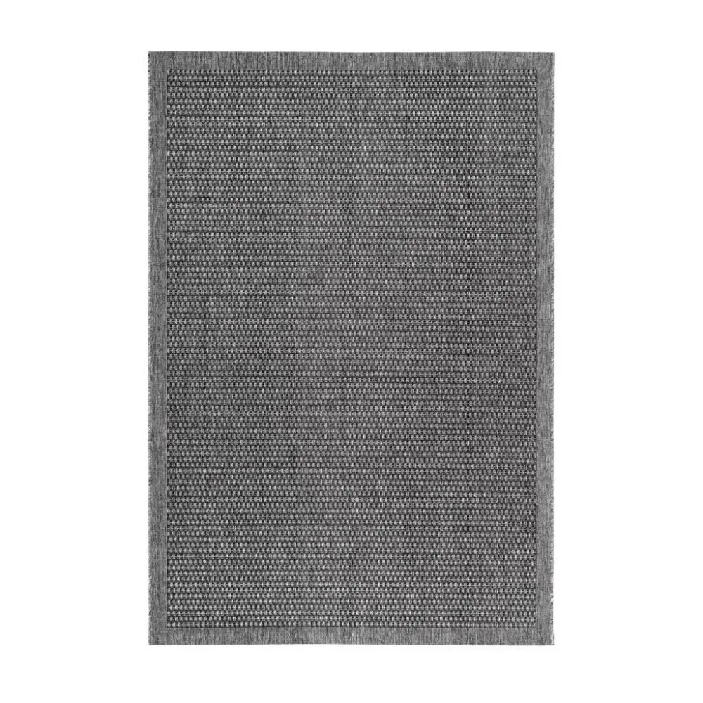 Flachwebeteppich Indonesia - Kediri Silber 80/150 cm 