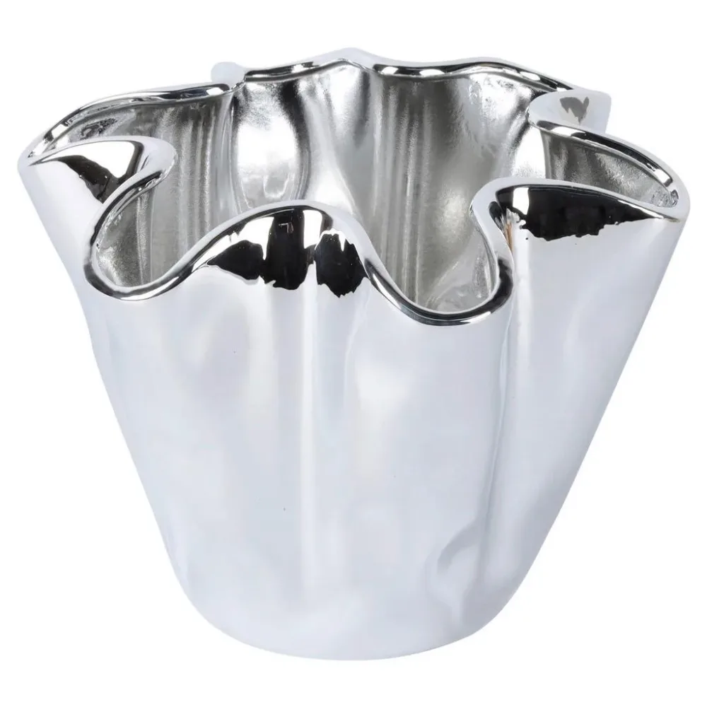 Vase Leo Silberfarben 16 cm 