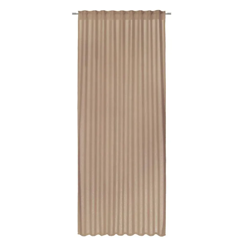 Fertigvorhang Jonna Taupe Ca. 135x245cm halbtransparent 