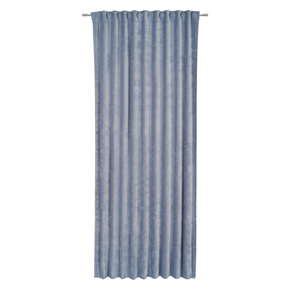 Fertigvorhang Casper Blau Ca. 140x245cm blickdicht 