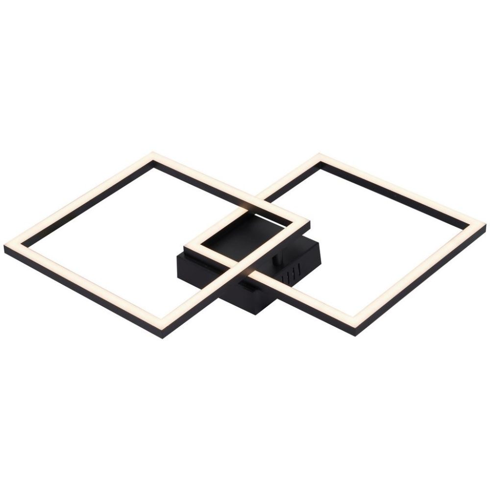 Led-deckenleuchte Corvin Opal/schwarz Max. 24 Watt  