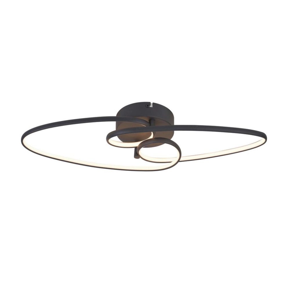 Led-deckenleuchte Ellu Schwarz Max. 24 Watt  