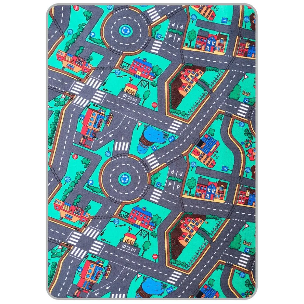 Spielteppich Ralley In Bunt Ca. 100x175cm 100/175 cm 
