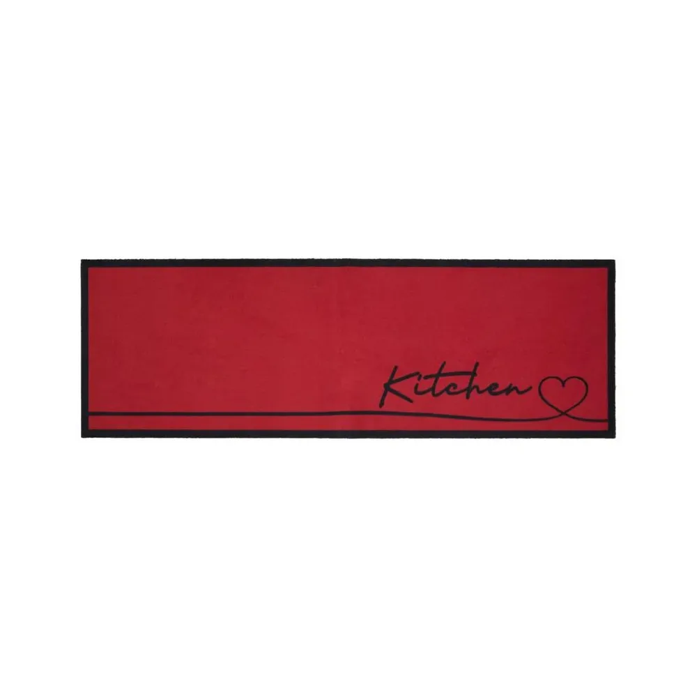 Läufer Hearty Line In Rot Ca. 50x150cm 50/150 cm 