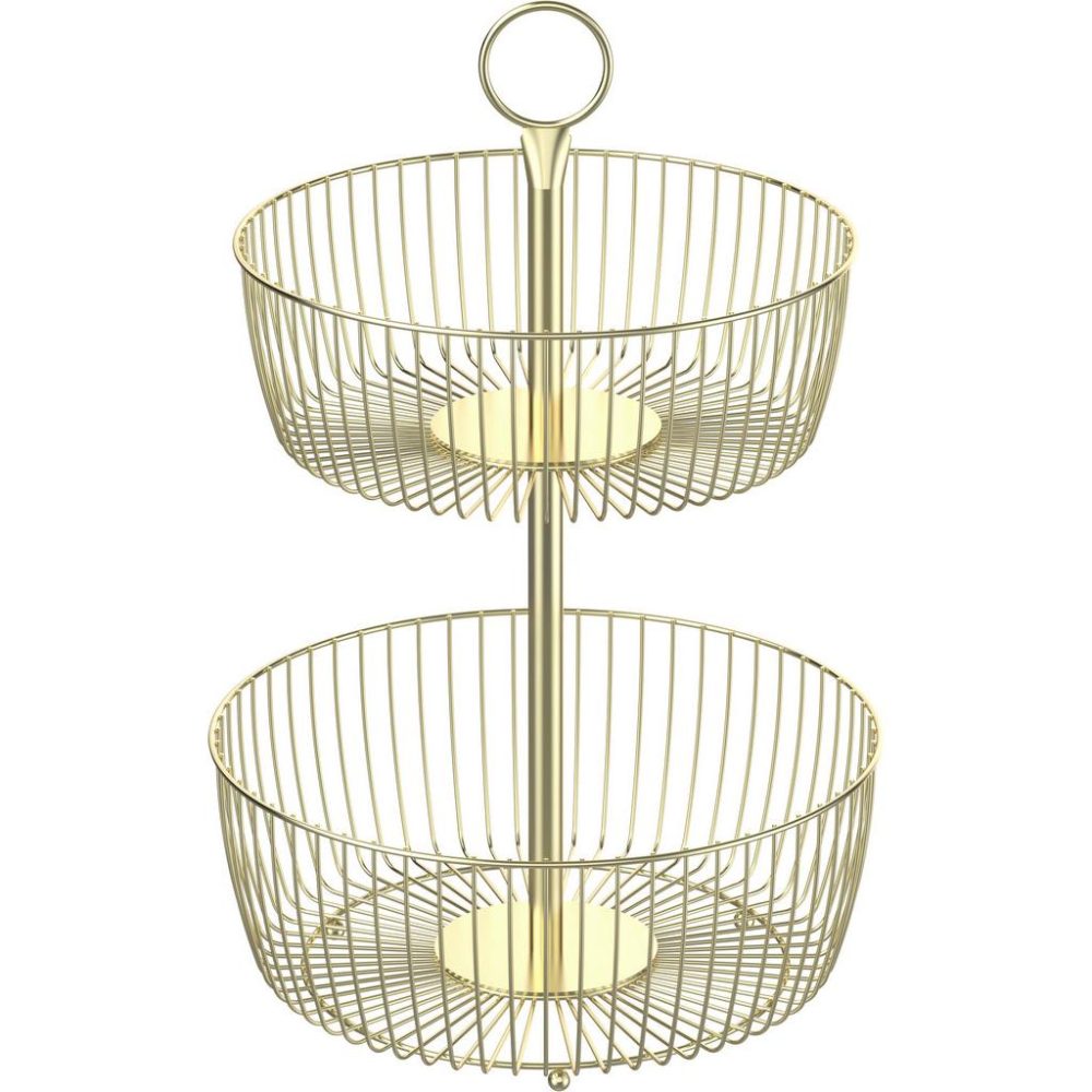 Obstschale Ivana Goldfarben 28,6/43,8 cm 
