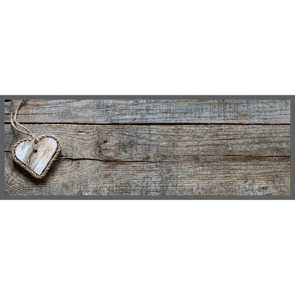 Läufer Cook & Wasch Heart In Schieferfarben Ca. 50x150cm 50/150 cm 