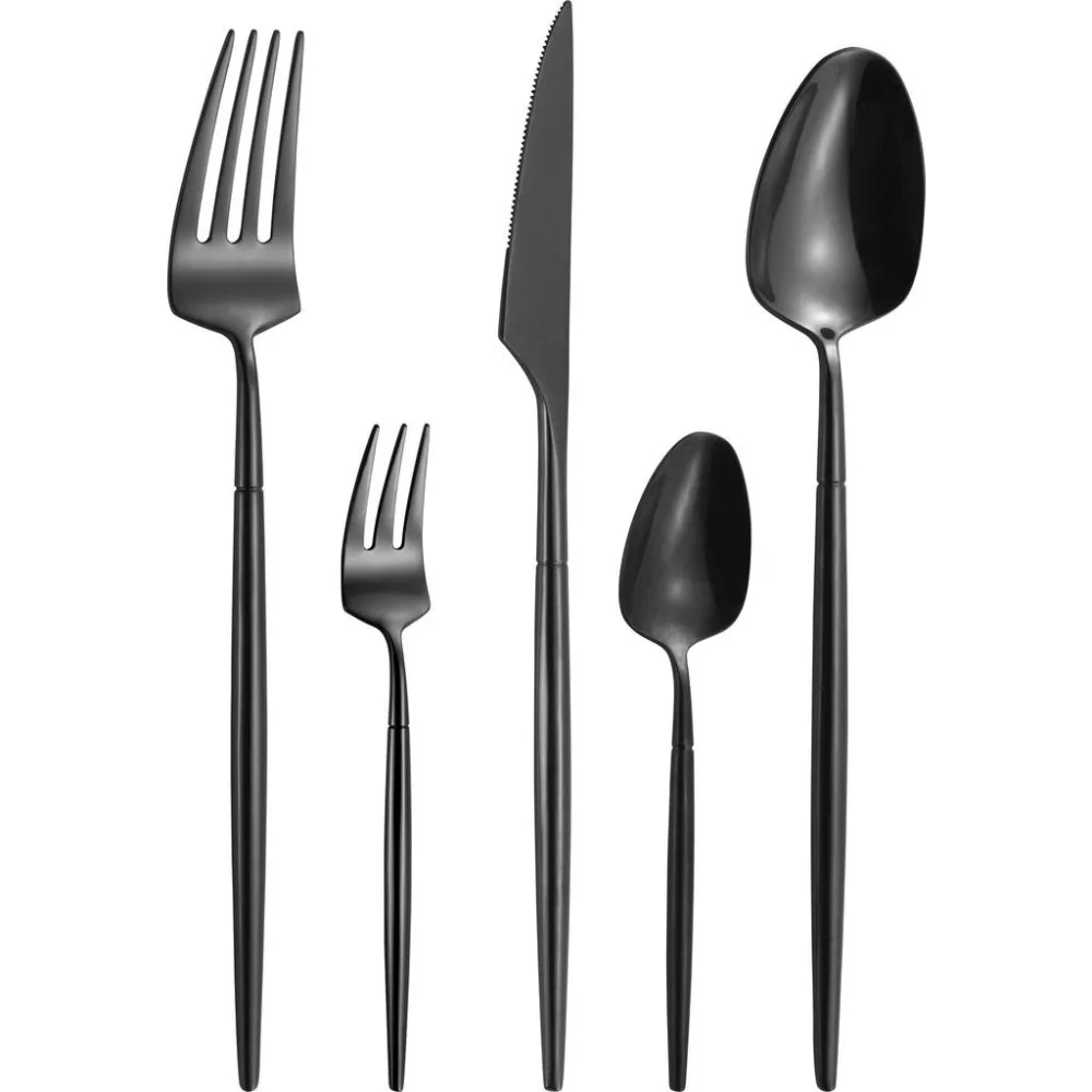 Besteckset Elegance In Schwarz, 20-Teilig 